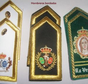 Hombreras Bordadas