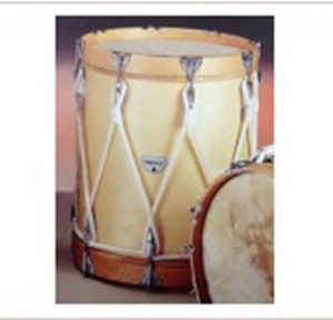 Timbal Casco de Madera, Parche de Piel 38x47